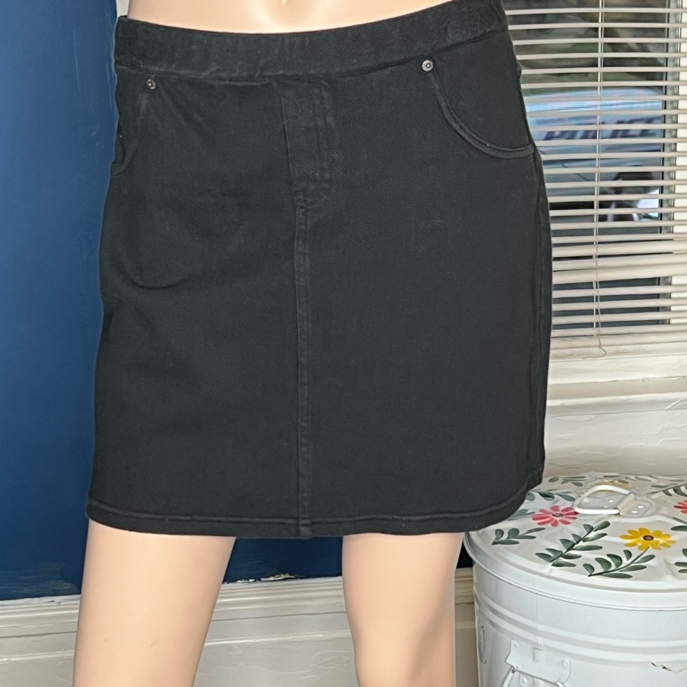 Hue Denim Skirt - Black